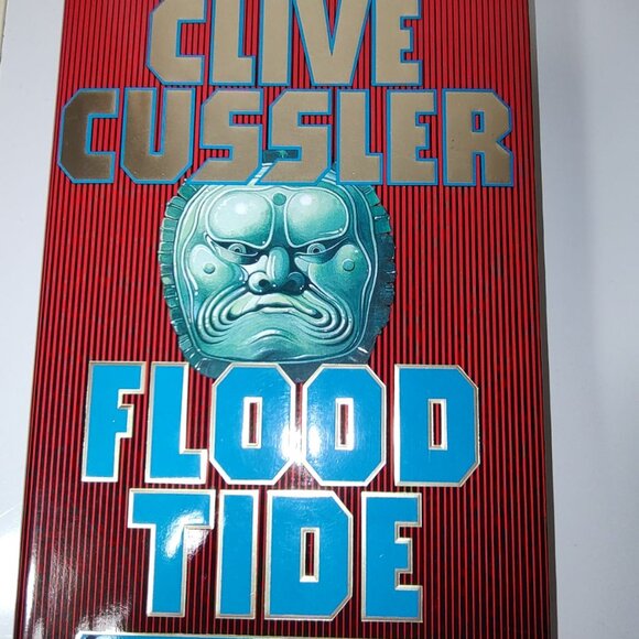 2 Hardcover Clive Cussler Books: (Autographed) Flood Tide/Atlantis Found - Picture 2 of 16